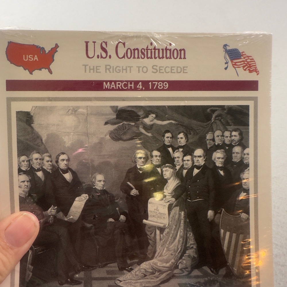 Atlas Editions Civil War History Cards Sealed Constitution Kansas Harpers Ferry - Picture 11 of 14